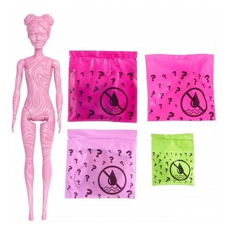 Lalka Barbie Color Reveal Imprezowa+NiespodziankI